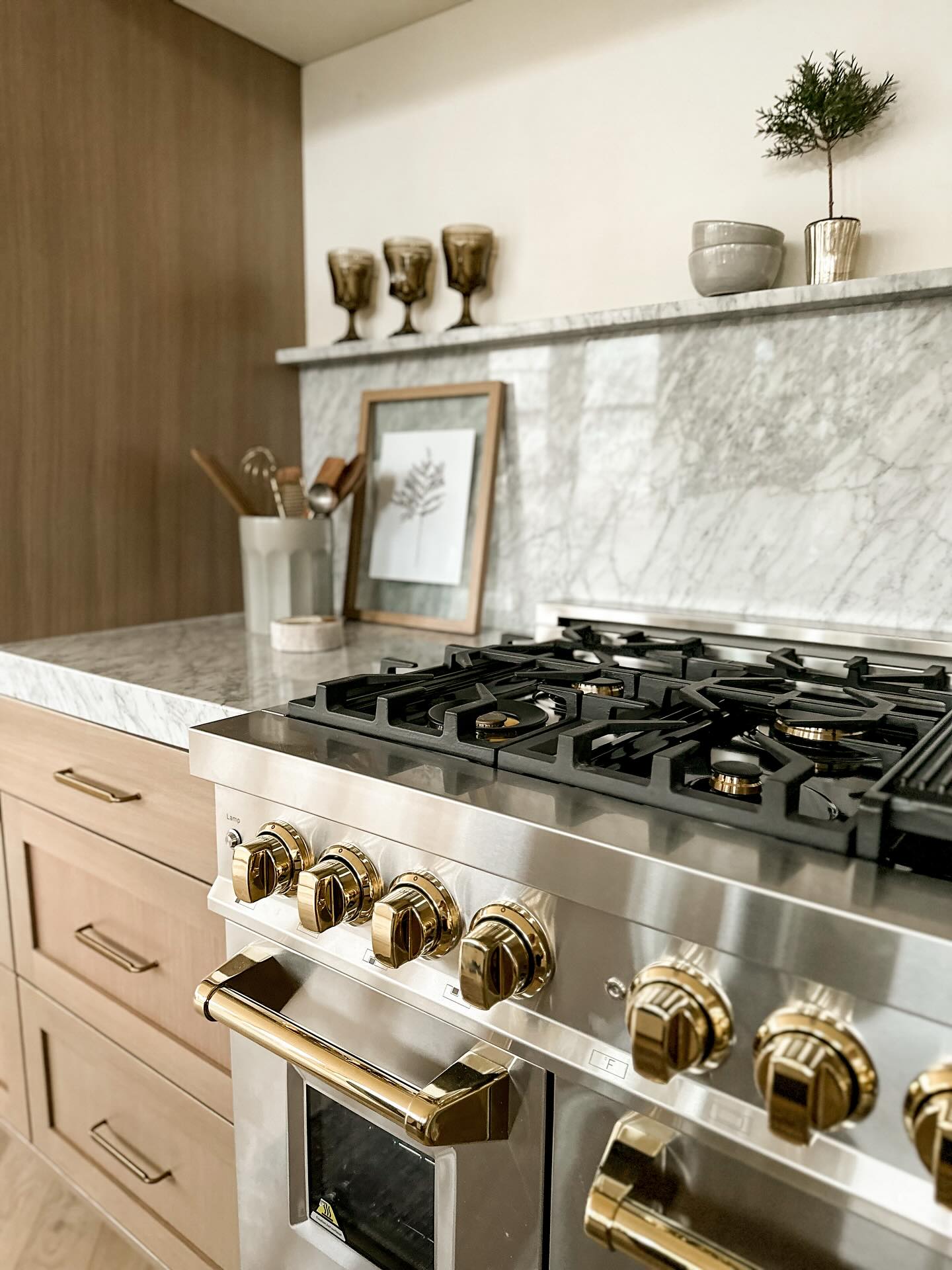 Chef's Kitchen in Brass